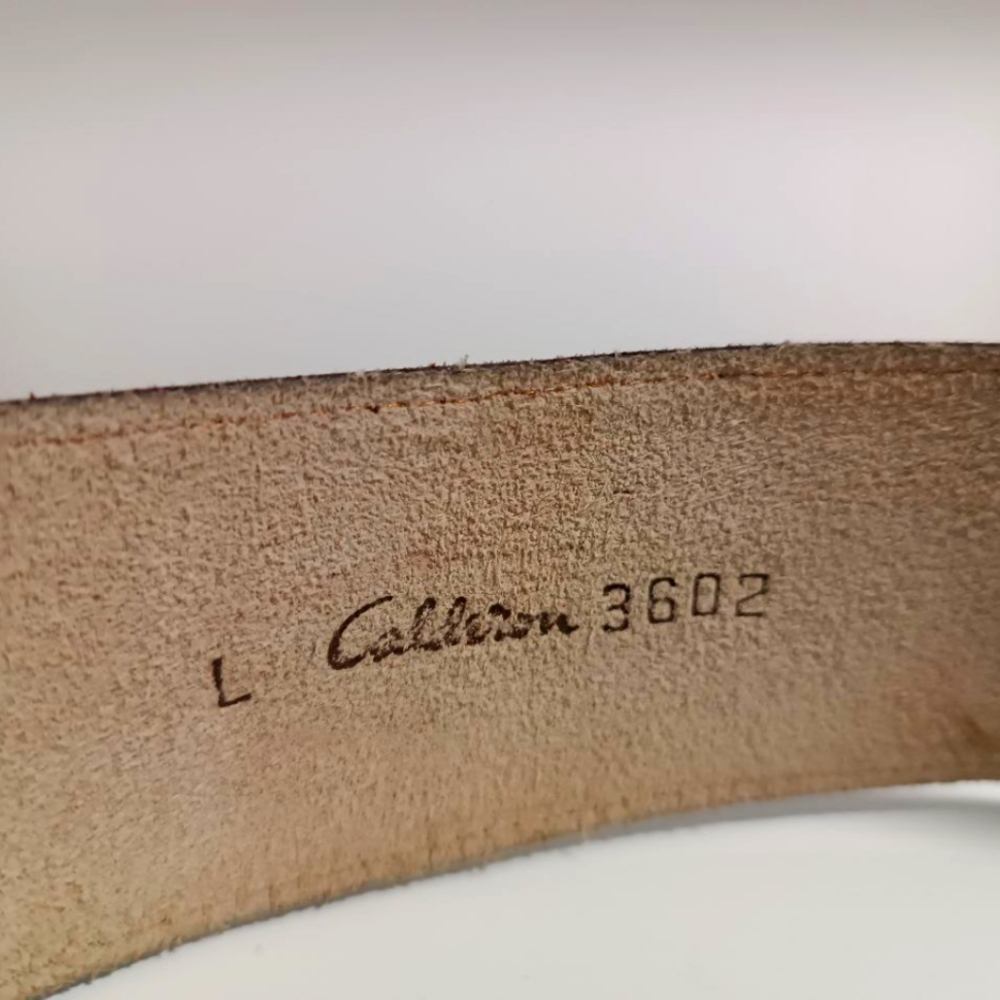 Vintage Calderon leather belt.